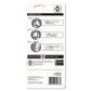 Back of HTH™ 6-Way pool test strips packaging explaining how to read results by app scan, text message or bottle color chart.