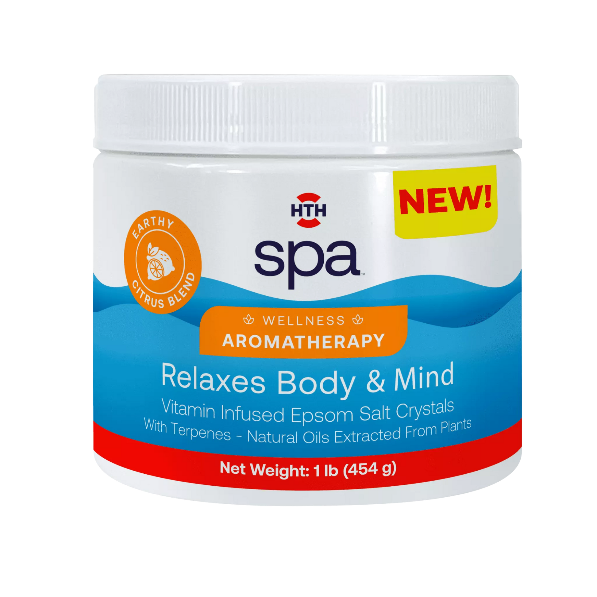 hth aromatherapy spa 1 lb container front