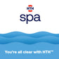 hth spa graphic for clean clear water
