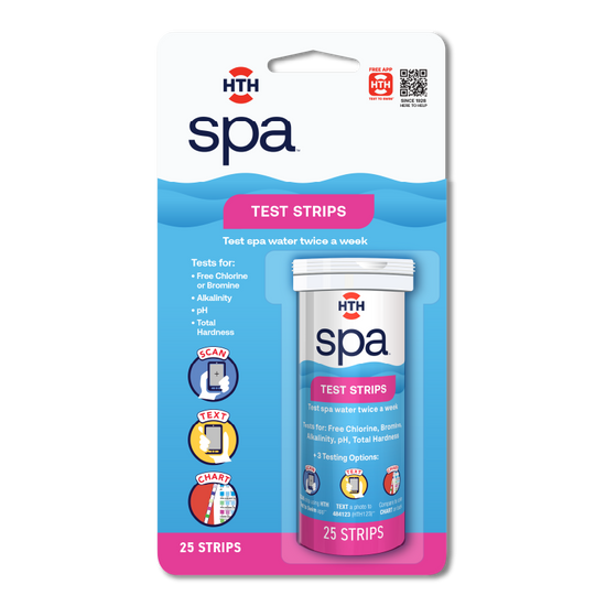 hth spa hot tub test strips transparent
