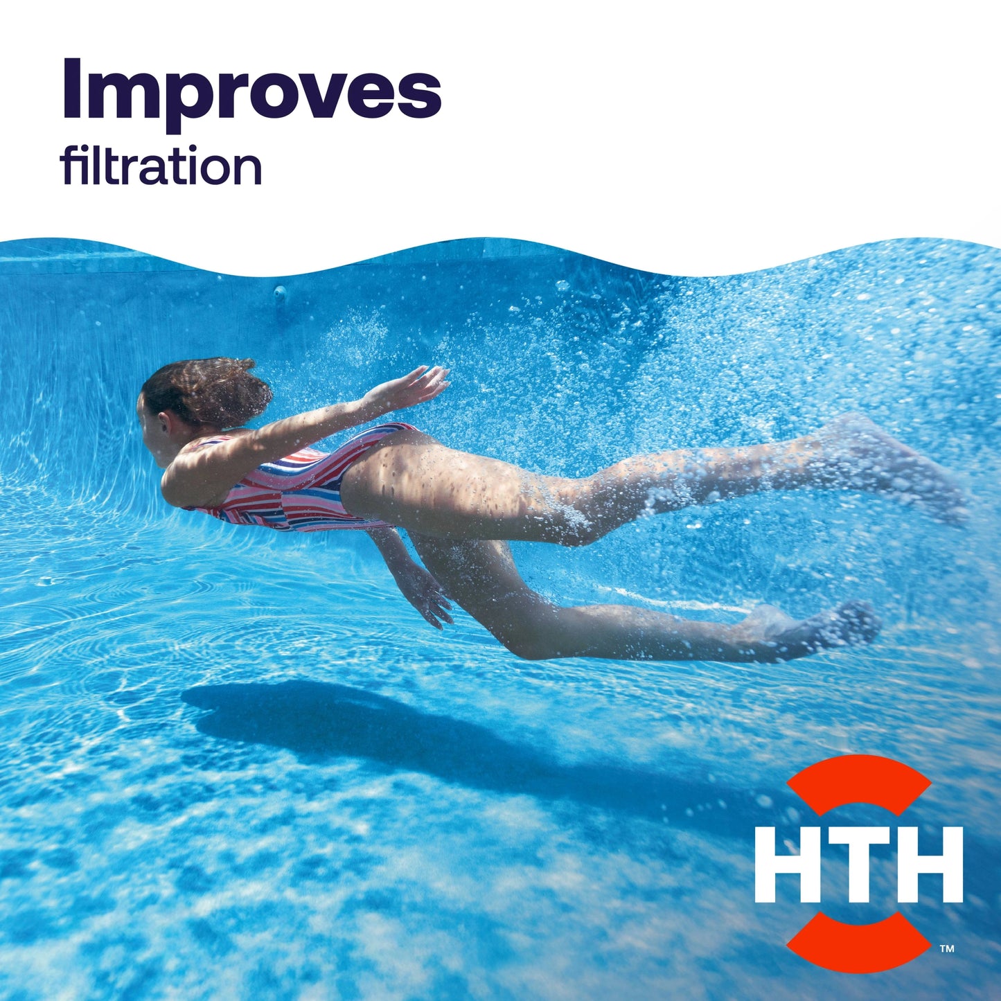 pool flocculant improves filtration for clearer water
