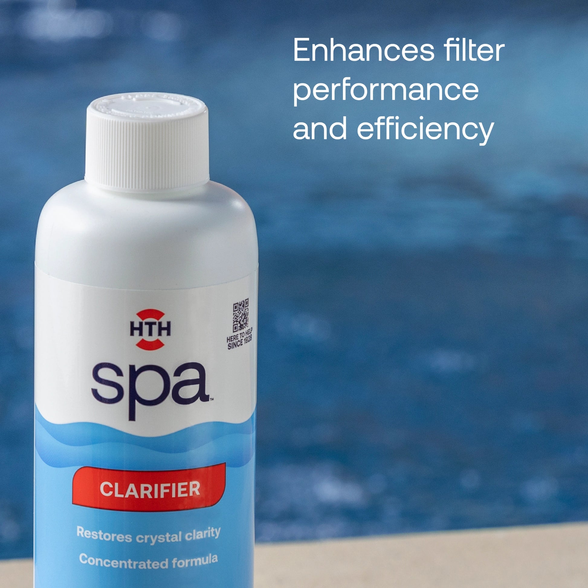 hot tub clarifier enhances filter performance and efficiency