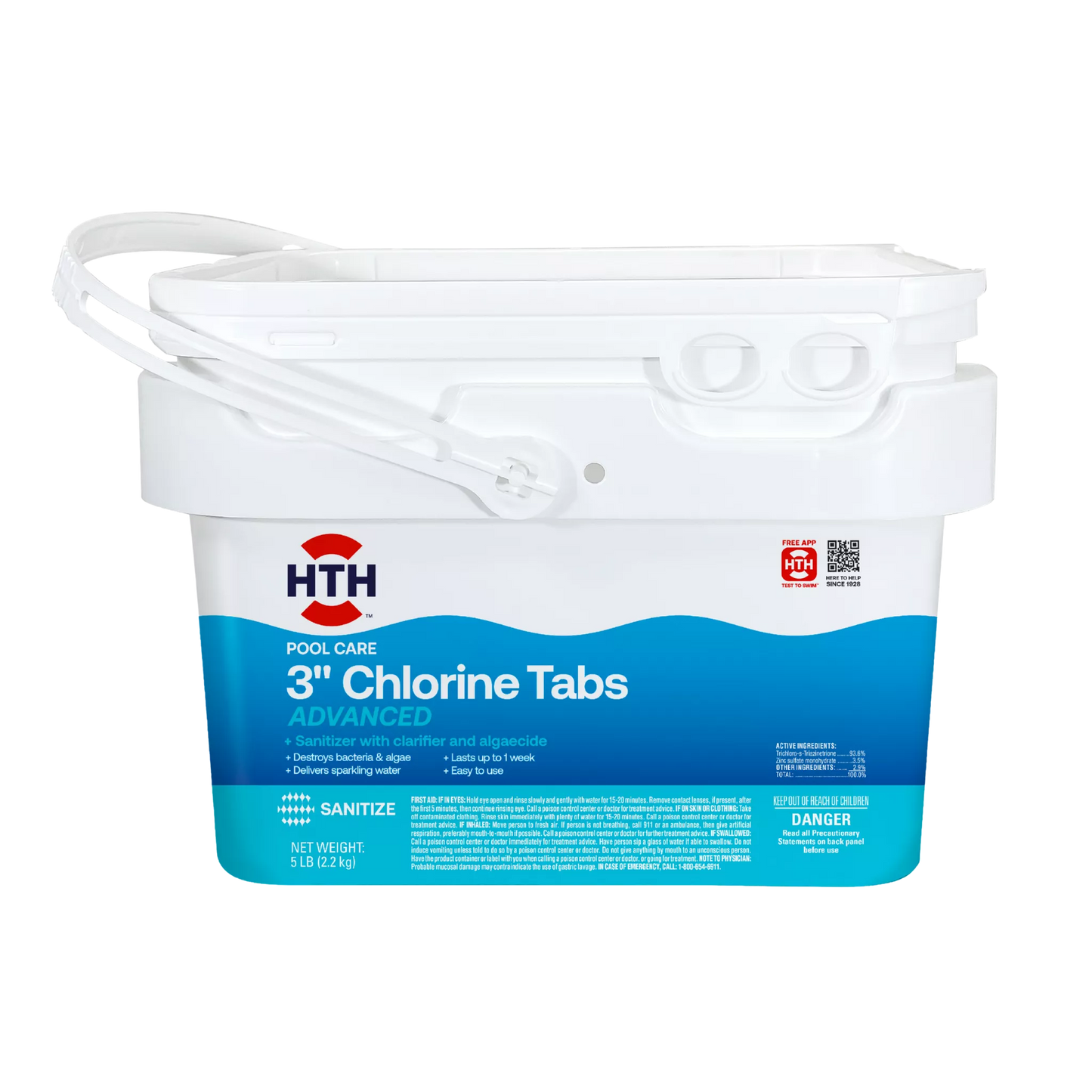 HTH 5-pound individually wrapped 3-inch chlorine tablets