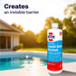 liquid solar blanket creates invisible pool surface barrier