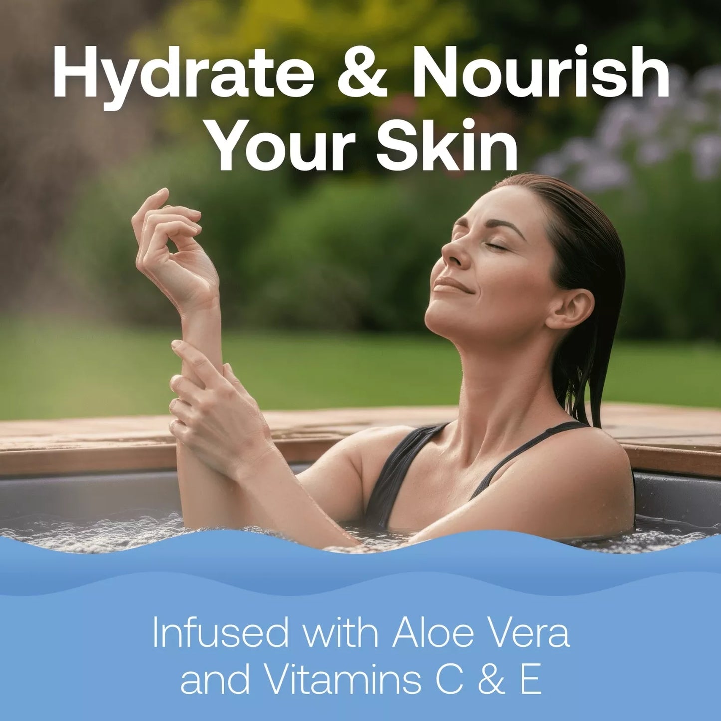 spa aromatherapy moisturizes skin with aloe and vitamins