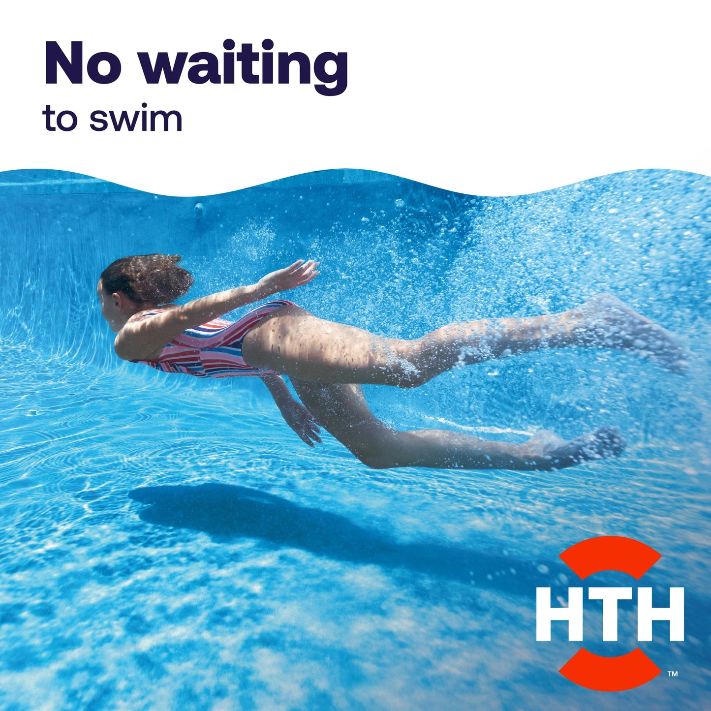 swimmer enjoying clear water without waiting after treatment