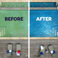 pool algaecides before and after treatment results