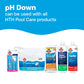 pool ph levels compatibility graphic with hth care products