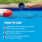 directions for applying swimming pool stain remover