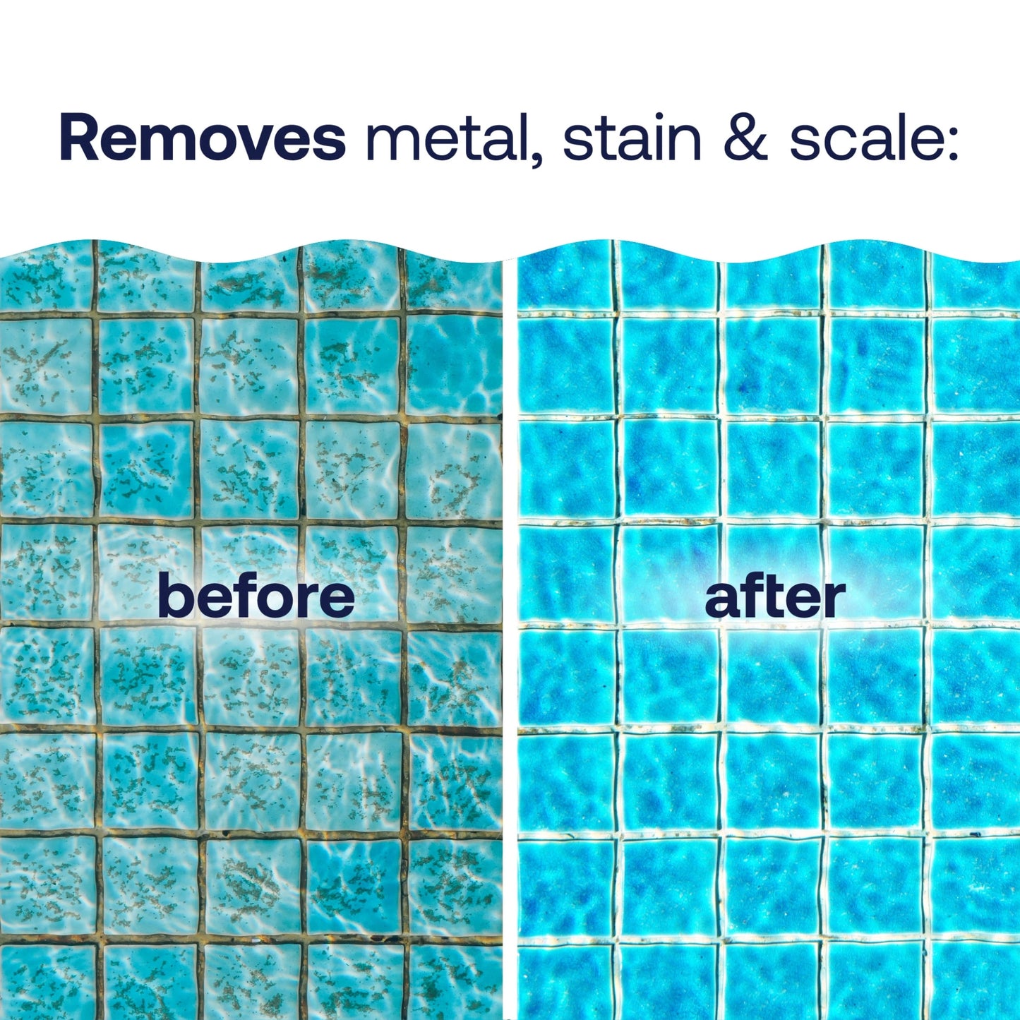 pool stain remover before and after results
