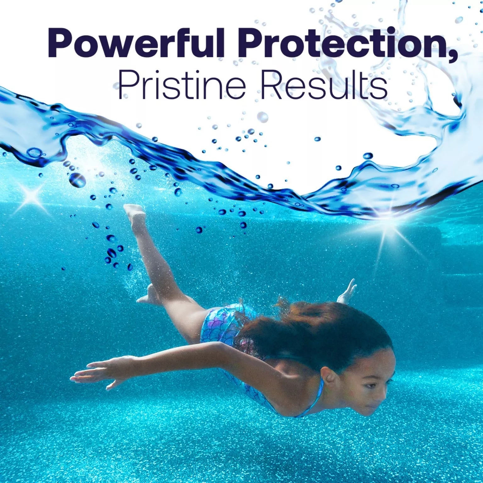 swimmers enjoy pristine water protected by cal hypo tablets