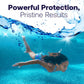 swimmers enjoy pristine water protected by cal hypo tablets