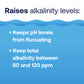 raise alkalinity in hot tub to 80–120 ppm
