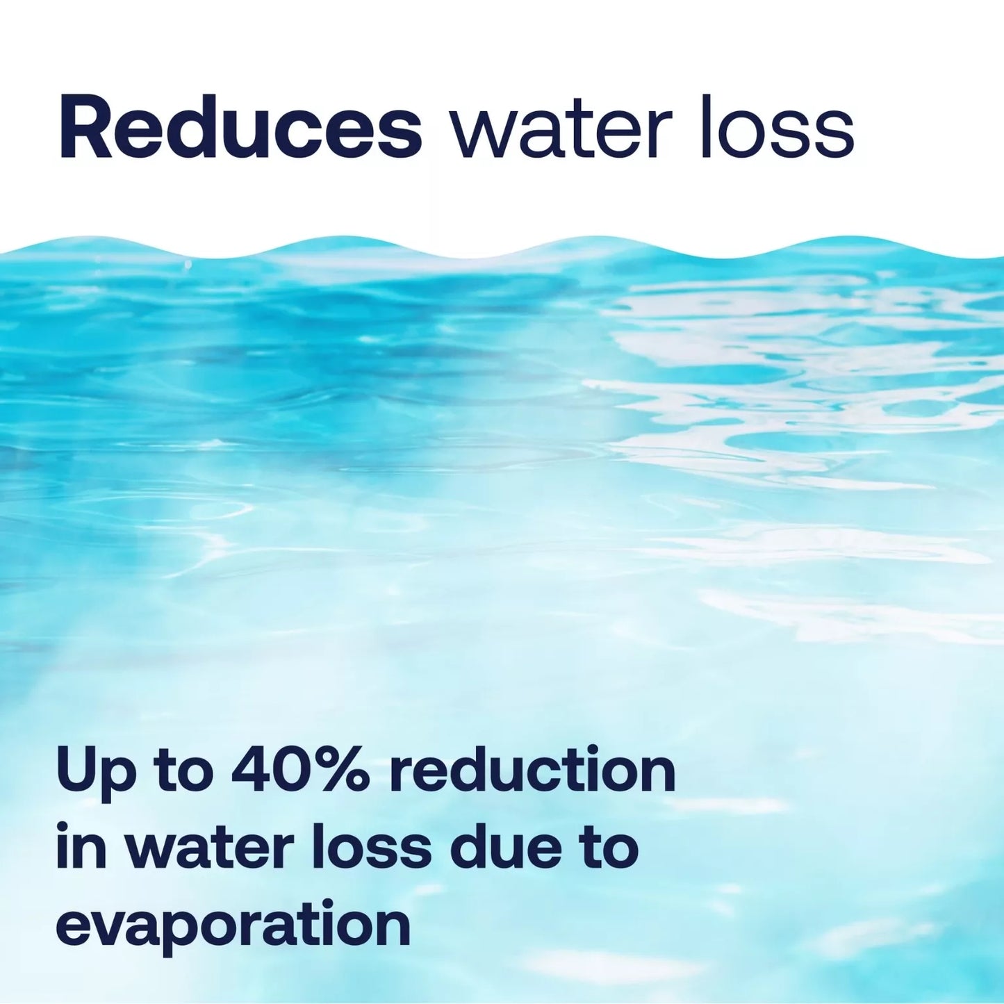 liquid pool cover reduces evaporation and water loss