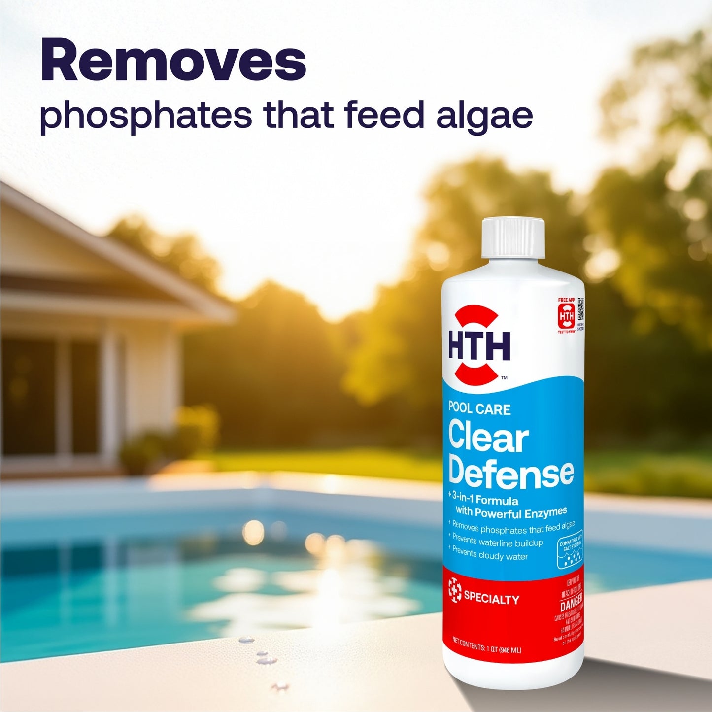 phosphate remover prevents nutrients from feeding pool algae
