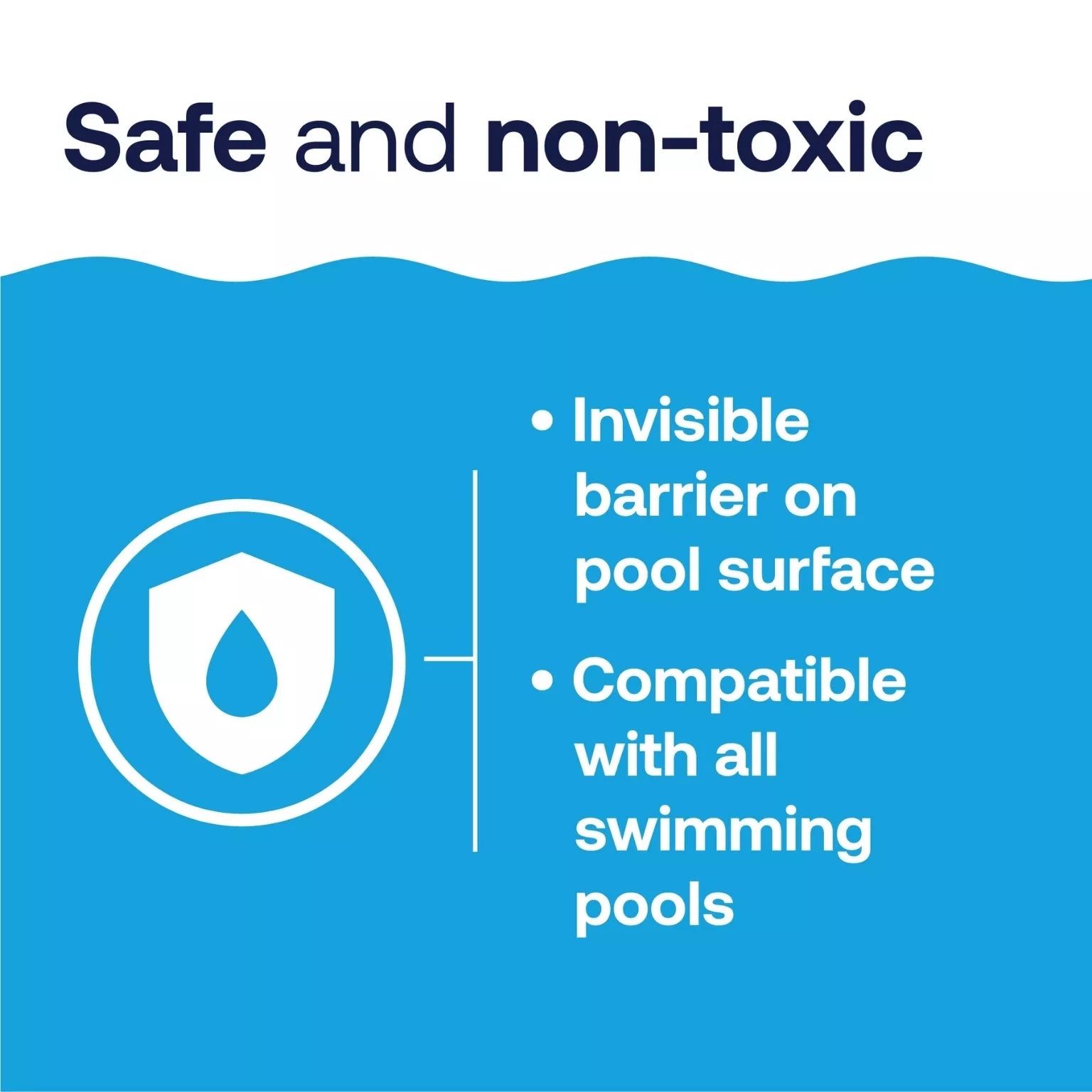 safe liquid pool cover creates an invisible barrier