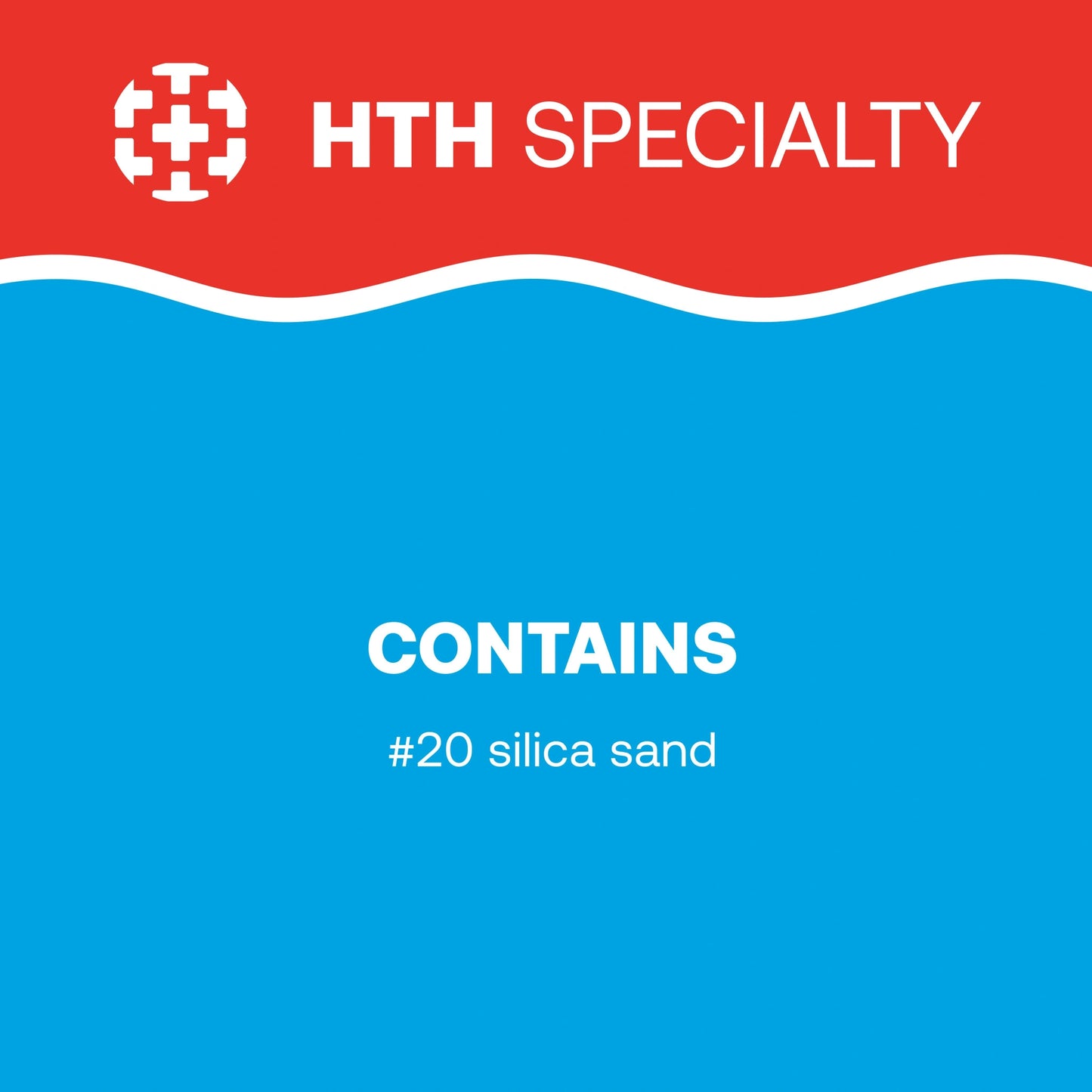 hth specialty graphic listing number 20 silica sand