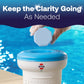 slow dissolving chlorine tablets maintain clarity through floater
