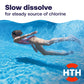 slow dissolving chlorine tablets provide steady pool sanitizer