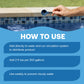 add directly to the water and run the circulation system, add 2 fluid ounces per 250 gallons, and use weekly to prevent cloudy water