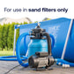 sand filter equipment beside a swimming pool