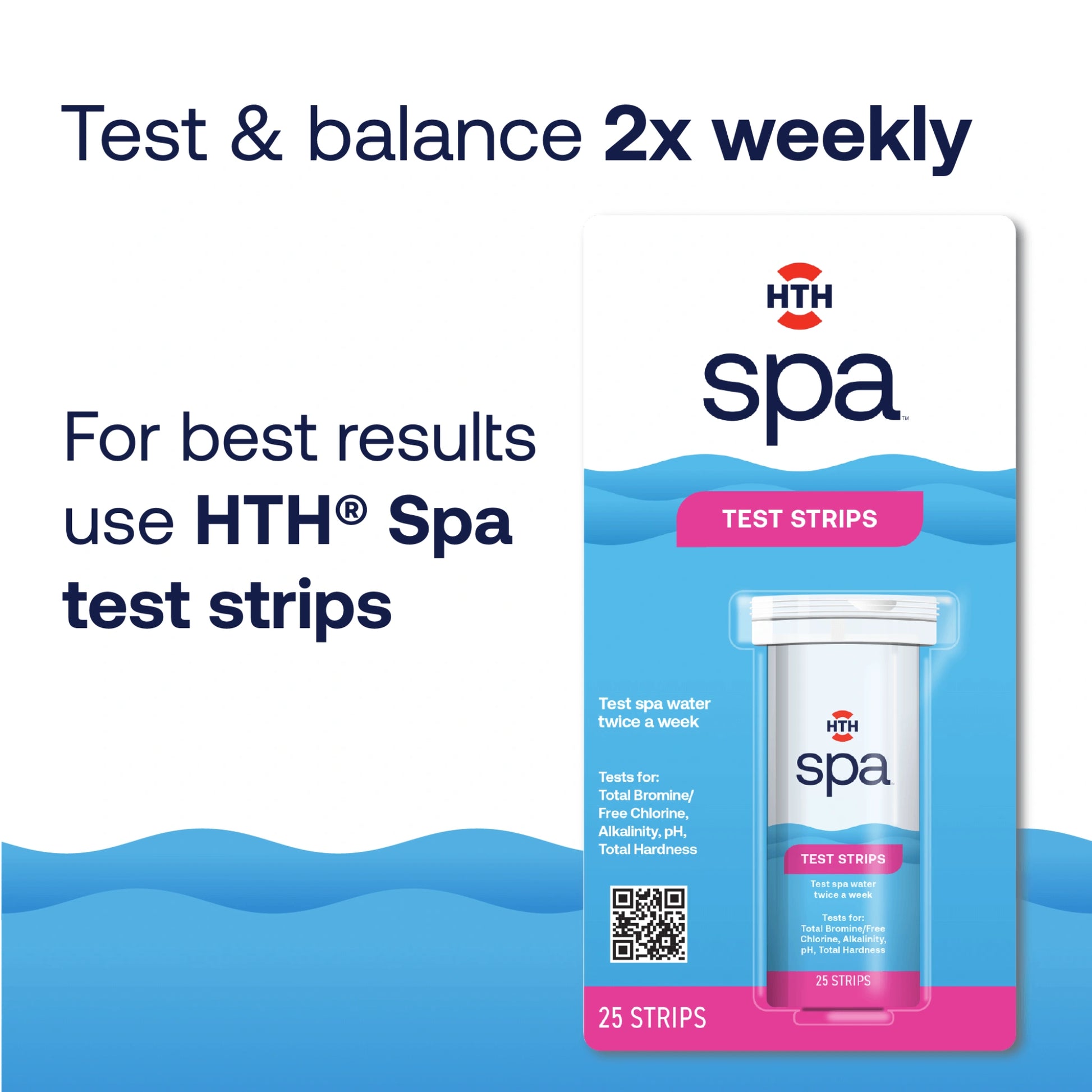 test hot tub ph and balance twice weekly