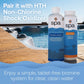 pair Bromine Reserve with HTH non-chlorine shock oxidizer for a simple tablet-free bromine system
