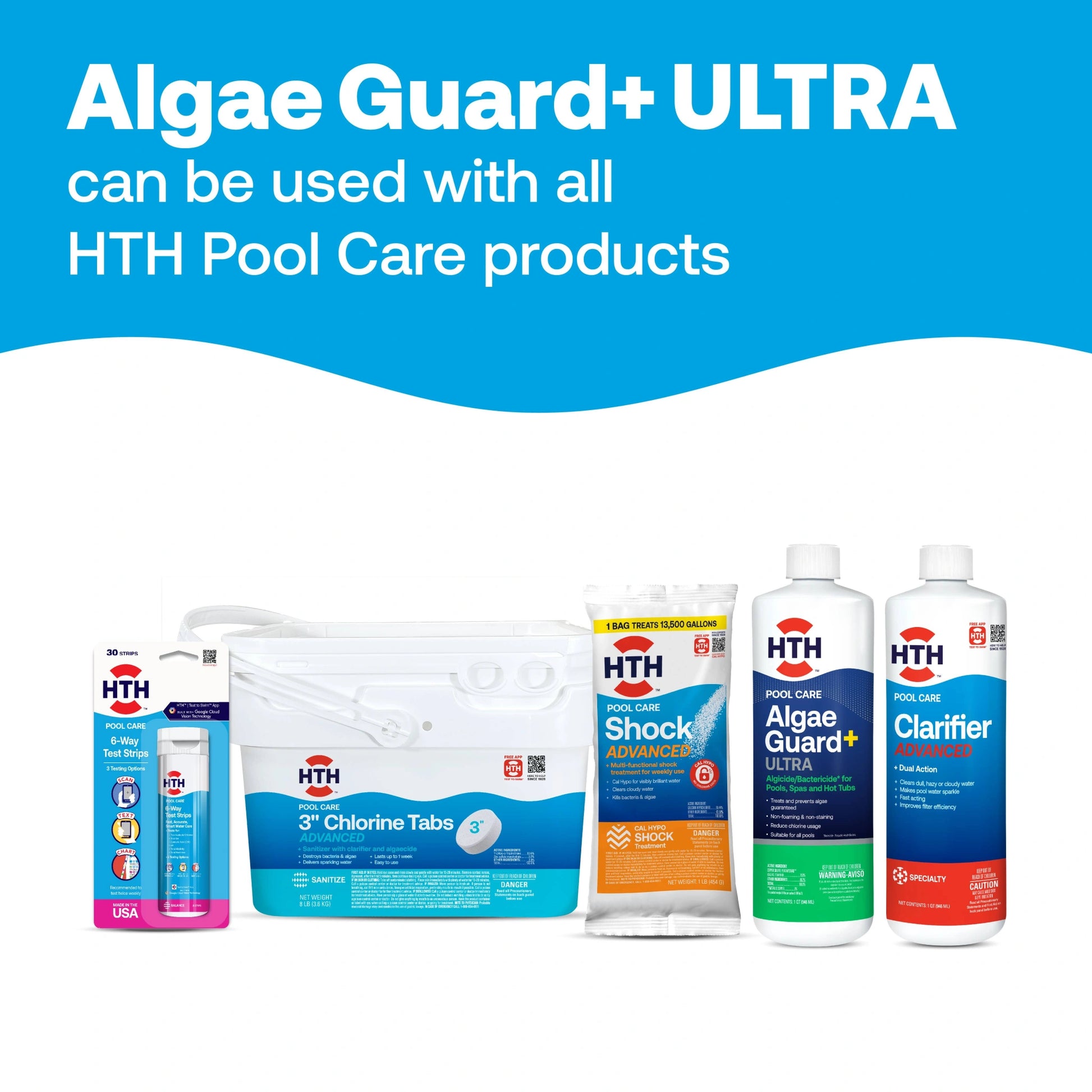 ultra pool algaecides with compatible hth products