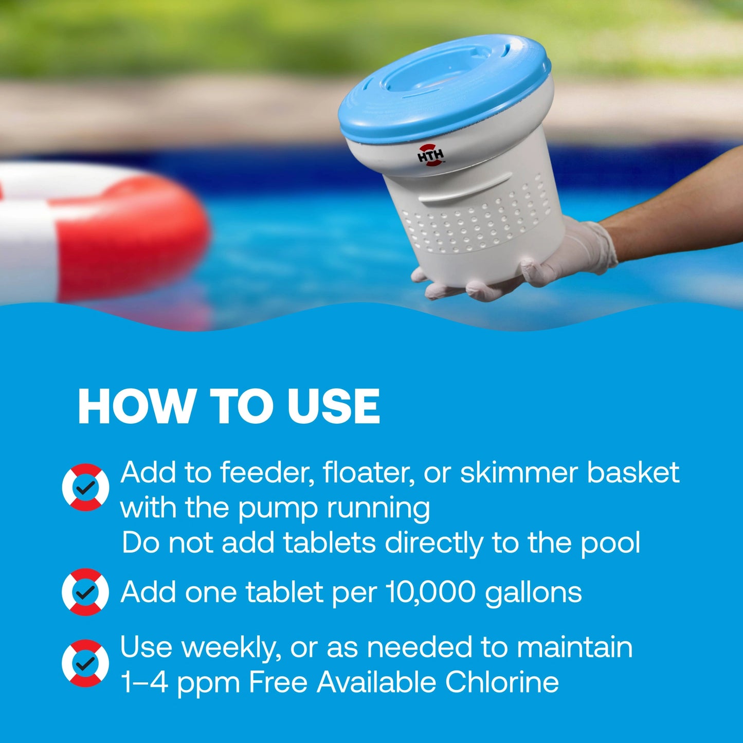 how to use ultra chlorine tabs in pool dispensers