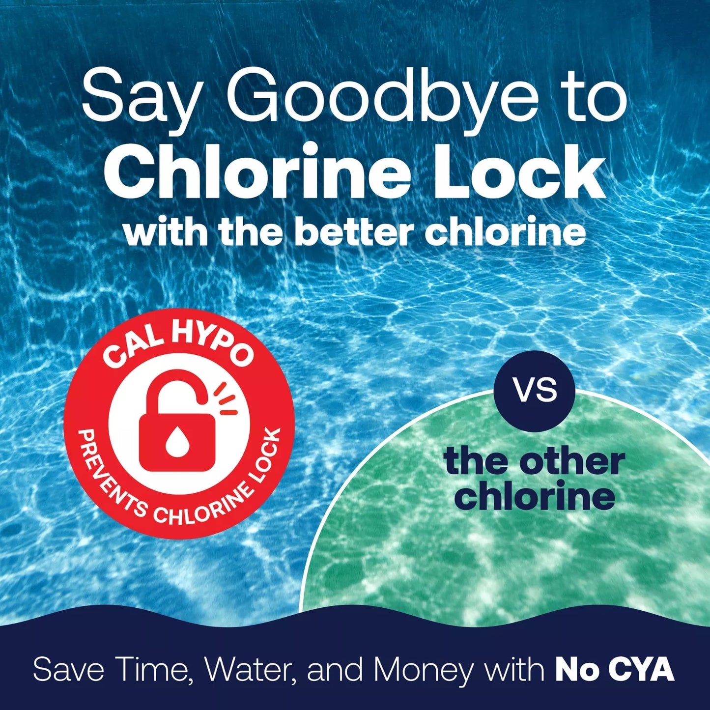 cal hypo chlorine tablets prevent chlorine lock without cya