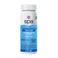 A 2.25lb plastic bottle of HTH spa care water sanitizer for spa treatment