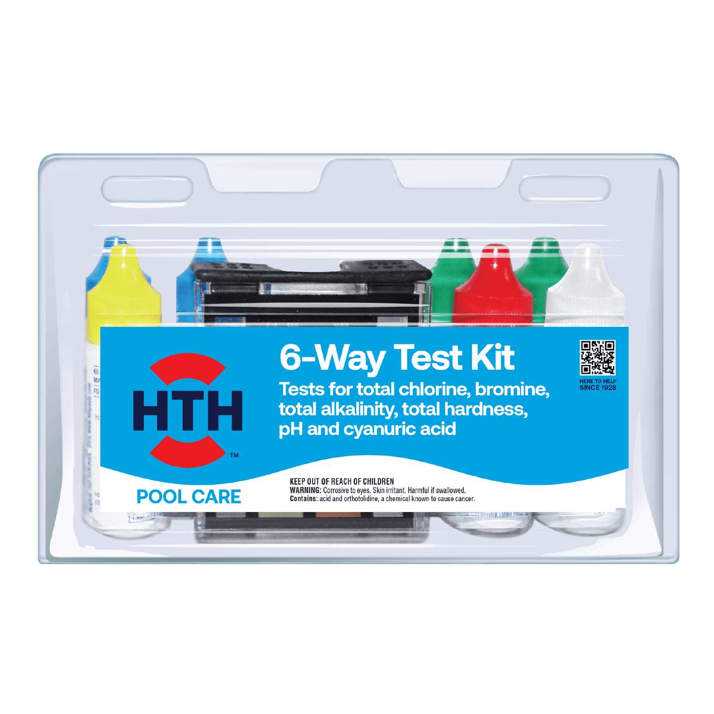 HTH™ Pool Care 6-Way Test Kit: Pool Chemical Test Kit