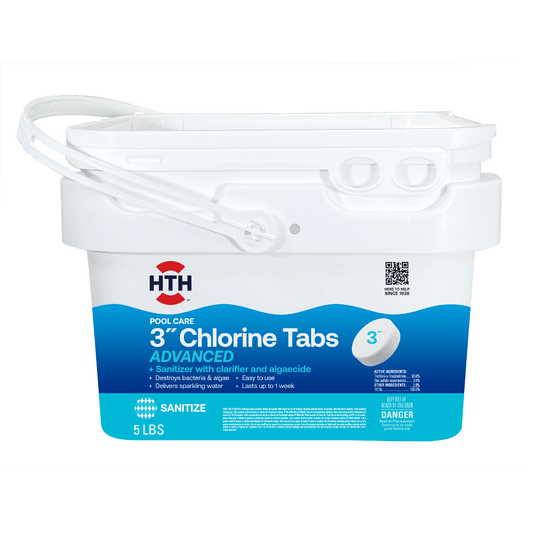 HTH™ Pool Care 3" Chlorine Tabs Advanced: Chlorine Tab