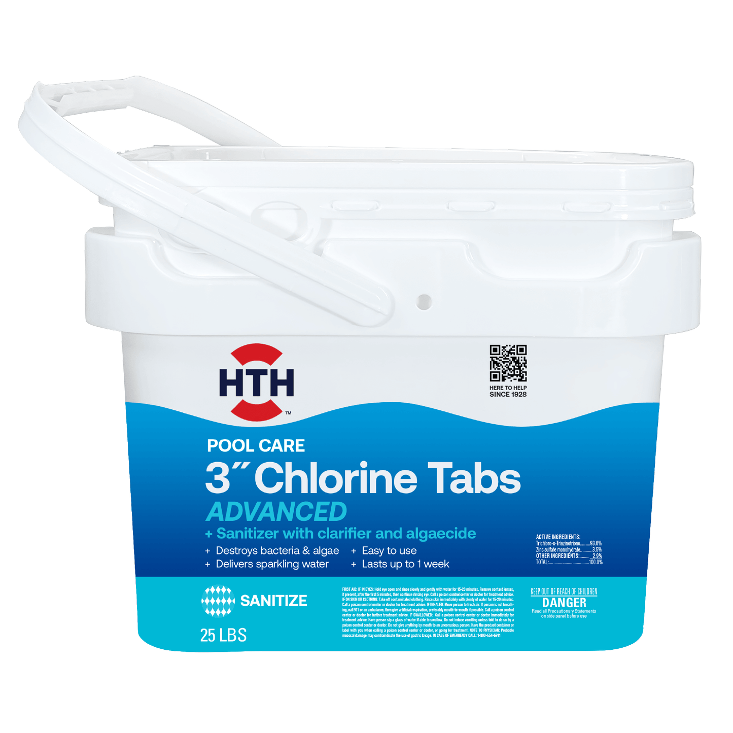 HTH™ Pool Care 3" Chlorine Tabs Advanced: Chlorine Tab