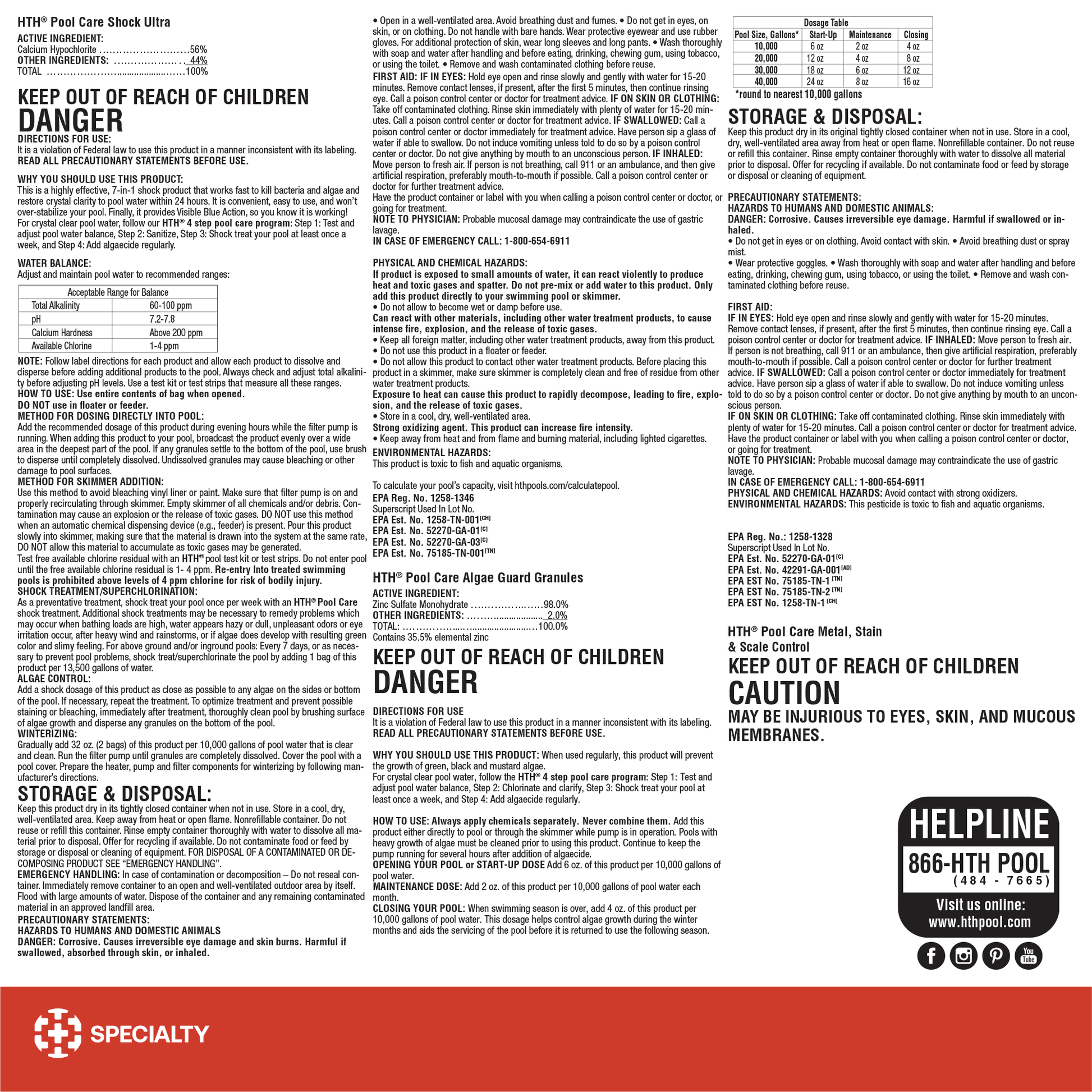 HTH™ Pool Care Kit: Pool Opening & Closing Kit | HTH Pools