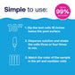 Test strip - how to use  3 step process