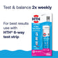 Test and balance 2x weekly with HTH 6-way test strips